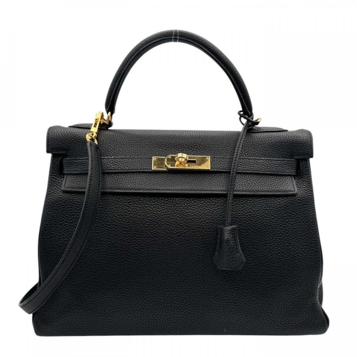 HERMES HERMES Kelly 32 Kelly 32 Bag, Tote Bag, Shoulder Bag, Togo, Noir, Black, Gold Fittings