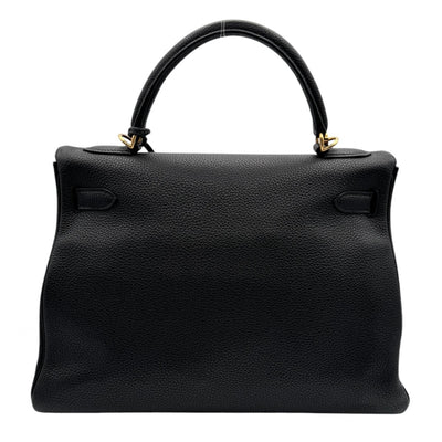 HERMES HERMES Kelly 32 Kelly 32 Bag, Tote Bag, Shoulder Bag, Togo, Noir, Black, Gold Fittings