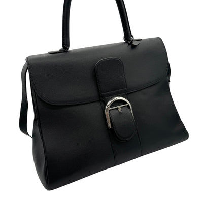 DELVAUX 델 바우 Brillon GM Brillon GM 가방, 토트 백, 숄더백, 가죽, 검은 색, 검은 색, 실버 하드웨어, 핸드백, 숄더백, 2 방향 가방