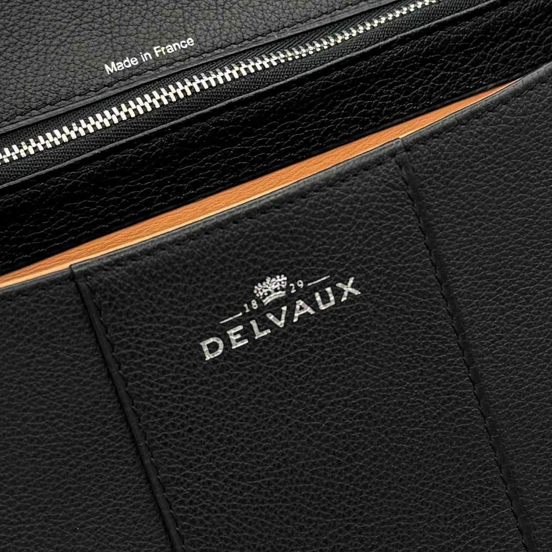 DELVAUX Delvaux Brillon GM Brillon GM 包，手提袋，肩膀袋，皮革，黑色，黑色，银色硬件，手袋，肩膀袋，2向袋子