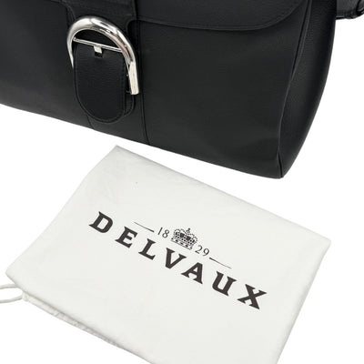 DELVAUX DELVAUX Brillon GM Brillon GM Bag, Tote bag, Shoulder bag, Leather, Black, Black, Silver hardware, Handbag, Shoulder bag, 2-way bag