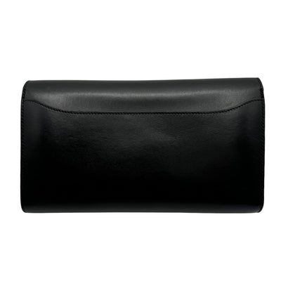 HERMES HERMES Constance long Constance long Wallet Long Wallet Long Wallet Box Calf Noir Black Silver Hardware