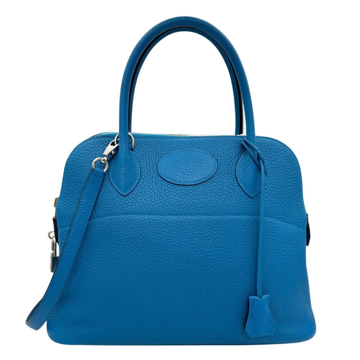 HERMES HERMES Bolide 31 Bolide 31 Bag, Tote bag, Shoulder bag, Toryon Clemence, Blue Zanzibar, Blue, Silver hardware