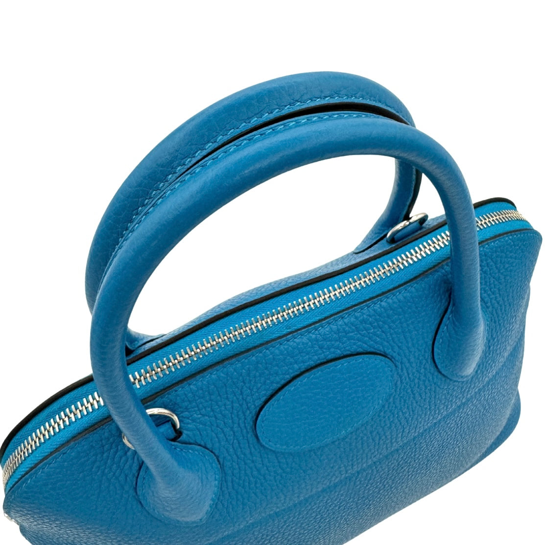 HERMES HERMES Bolide 31 Bolide 31 Bag, Tote bag, Shoulder bag, Toryon Clemence, Blue Zanzibar, Blue, Silver hardware