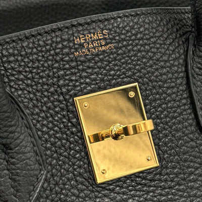 HERMES 헤르메스 Birkin 30 Birkin 30 토트 백 토고 누아 블랙 골드 하드웨어