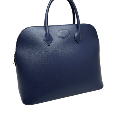 HERMES HERMES Bolide 45 Bolide 45 Bag, tote bag, Ardennes, blue, blue, gold fittings