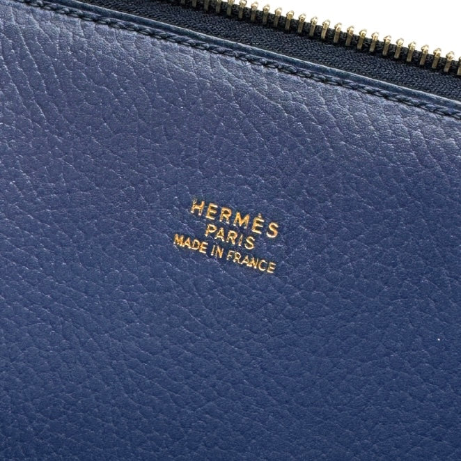 HERMES HERMES Bolide 45 Bolide 45 Bag, tote bag, Ardennes, blue, blue, gold fittings