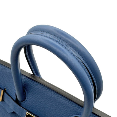 HERMES HERMES Birkin 30 Birkin 30 Tote bag Toryon Clemence Blue Agat Blue Blue Gold hardware