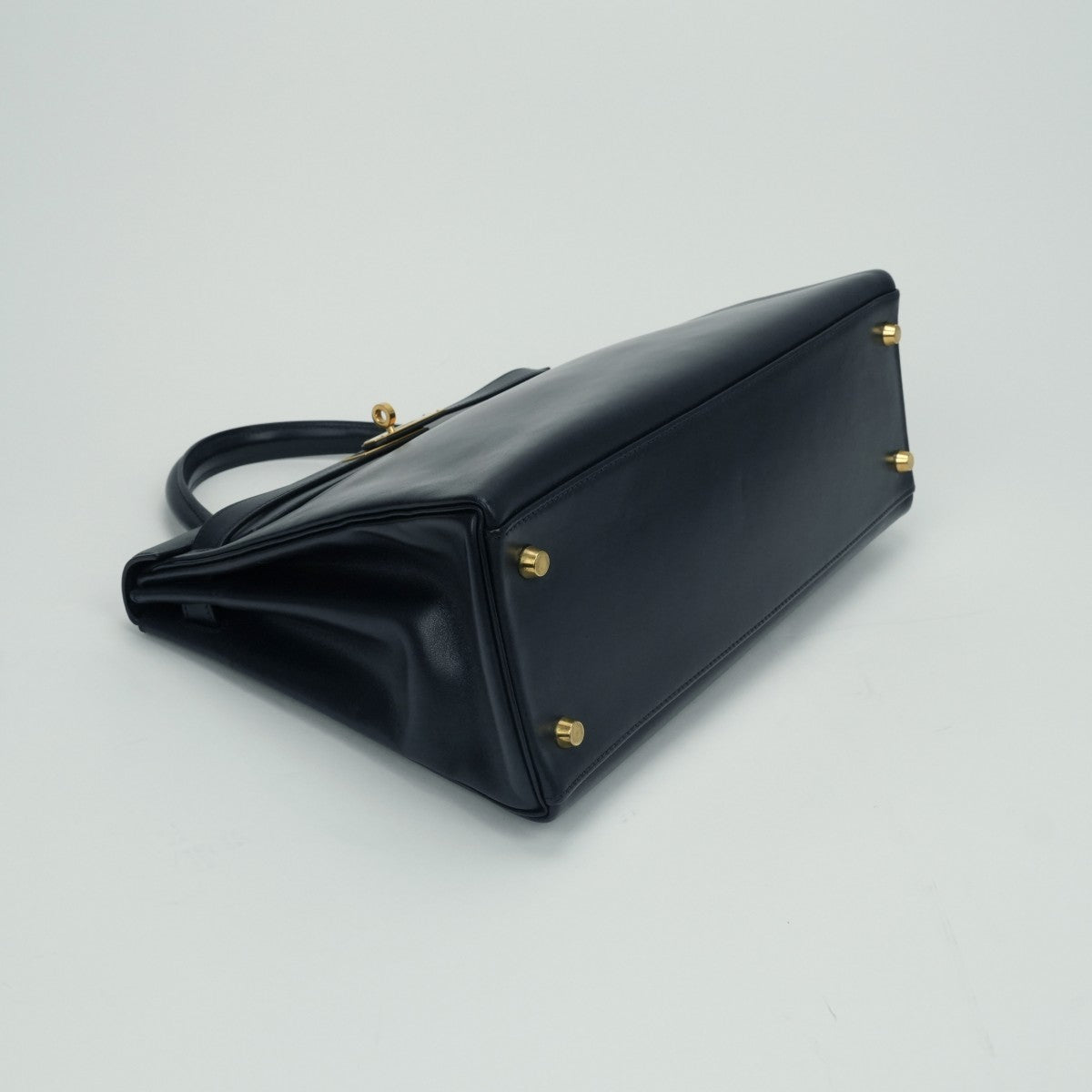 エルメス HERMES ケリー32 ケリー 32 バッグ トートバッグ ショルダーバッグ ボックスカーフ ネイビー Navy 紺 ゴールド金具