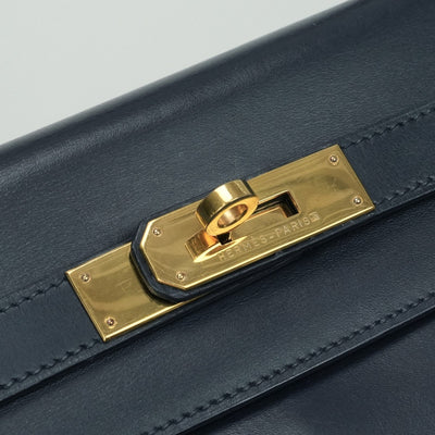 エルメス HERMES ケリー32 ケリー 32 バッグ トートバッグ ショルダーバッグ ボックスカーフ ネイビー Navy 紺 ゴールド金具