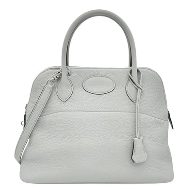 HERMES HERMES Bolide 31 Bolide 31 Bag, tote bag, shoulder bag, togo, blue pale, blue, blue, light blue, silver hardware