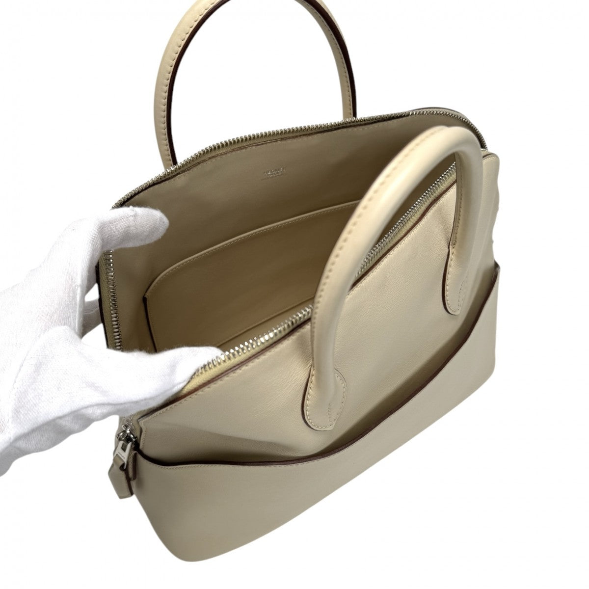 HERMES HERMES Bolide 1923 Bolide 1923 Bag, Tote Bag, Swift, Parshuman, Beige, Silver Fittings Bolide 31