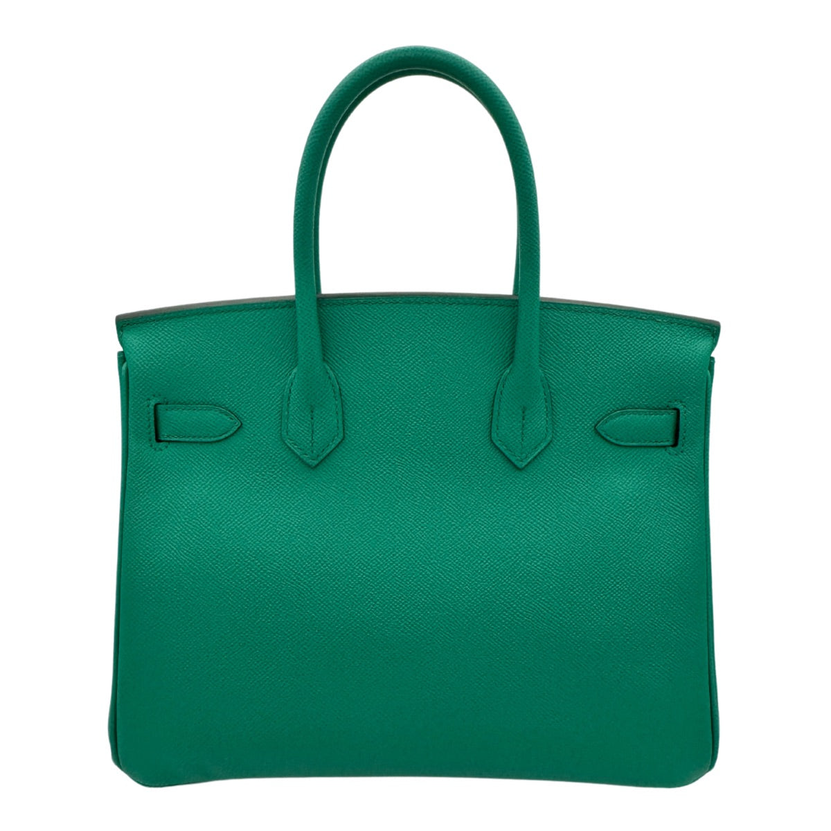HERMES 爱马仕 Birkin 30 Birkin 30 袋子，手提袋，爱普生，面纱玉，绿色，绿色，银色配件，沃伊·爱普生