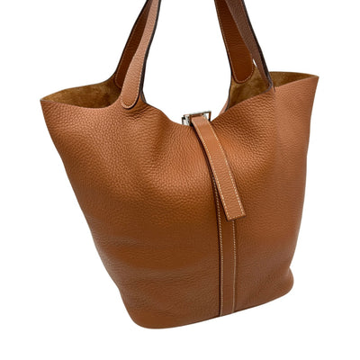 HERMES HERMES Picotin GM Picotin GM Picotin lock GM Picotin 26 Tote bag Gold Brown Brown Silver