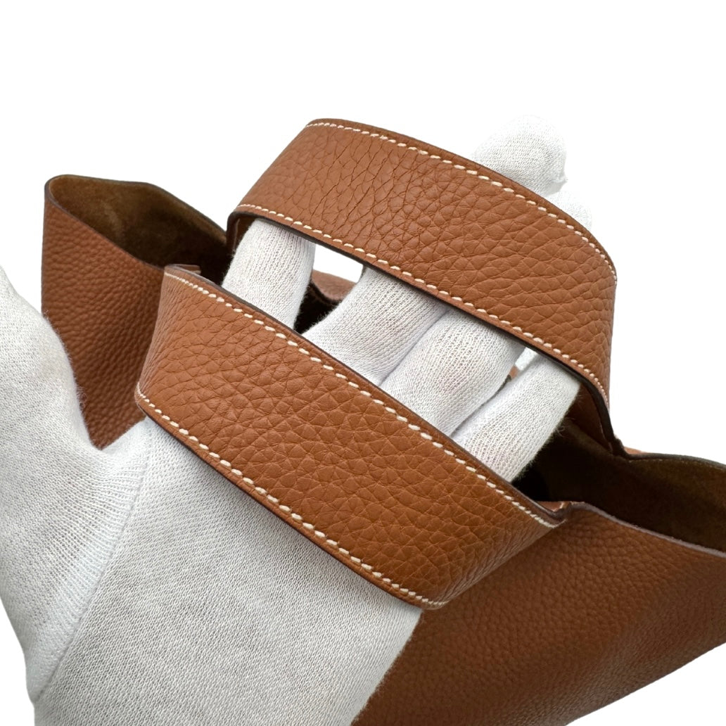 HERMES エルメス ピコタン TGMサイズ バイカラー ダークブラウン HERMES(エルメス)/ピコタンPM/ヴォー・スイフト＋キャンバス
