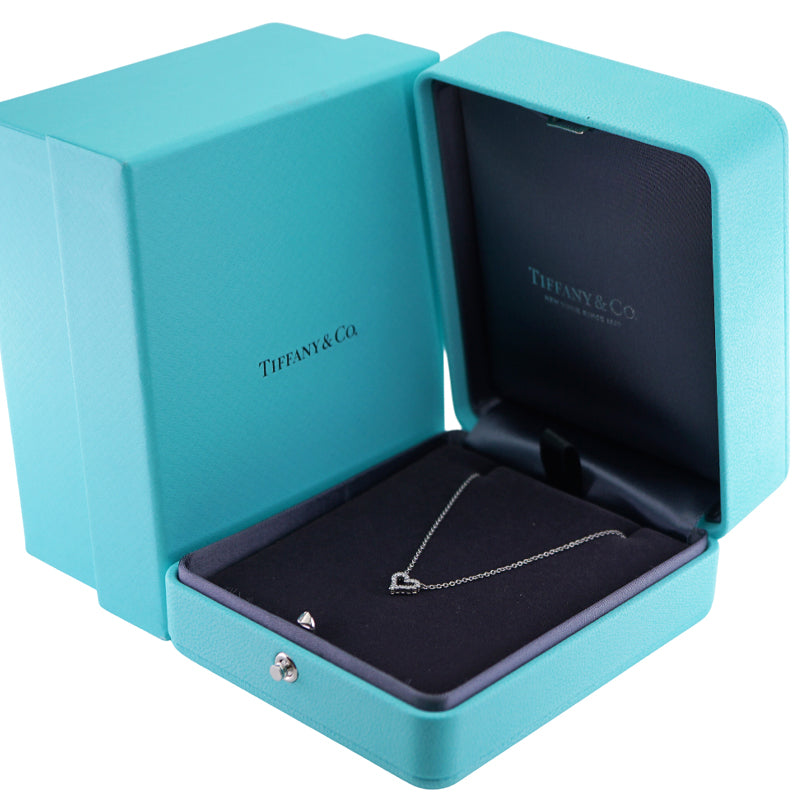 ティファニー TIFFANY&Co. センチメンタルハート ティファニー センチメンタル ネックレス ペンダント チョーカー Pt950 シルバー ハート　ダイヤモンド　ペンダント