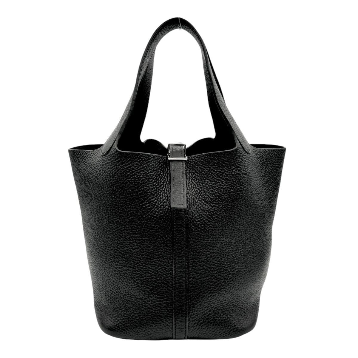 HERMES HERMES Picotin MM Picotin MM Picotin 22 Tote bag Toryon Clemence Noir Black Silver Metal fittings