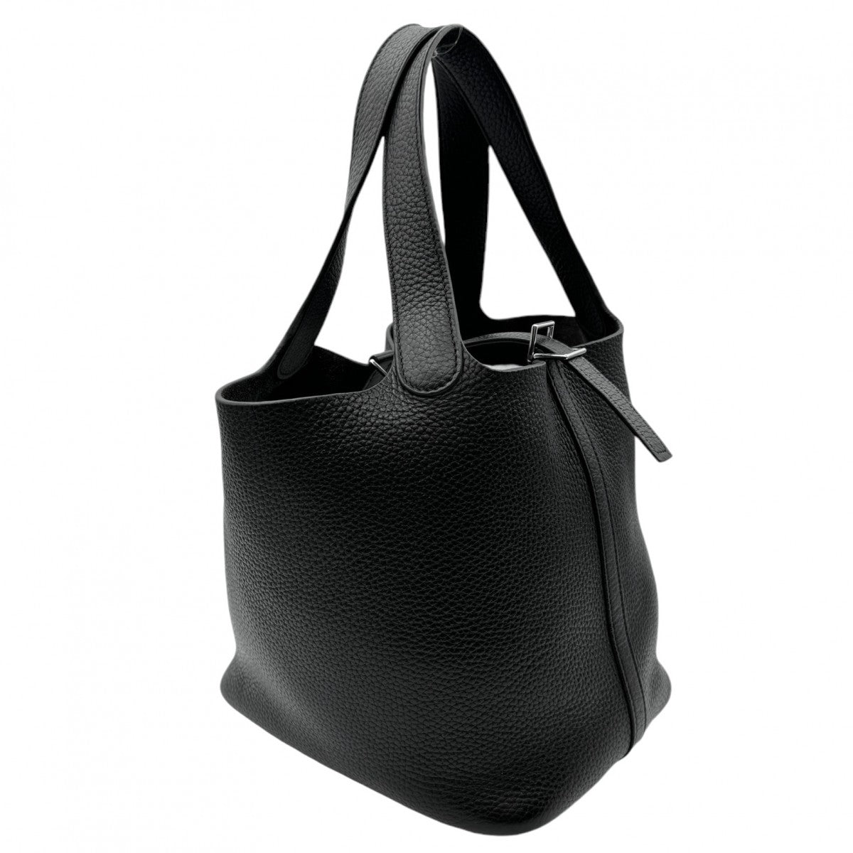 HERMES HERMES Picotin MM Picotin MM Picotin 22 Tote bag Toryon Clemence Noir Black Silver Metal fittings