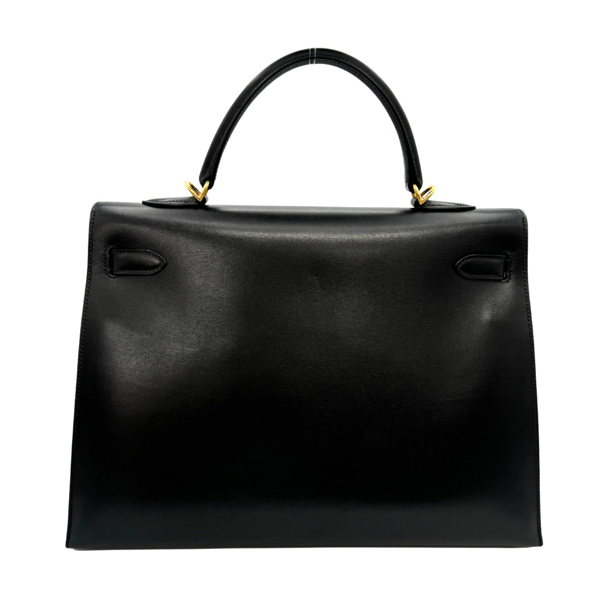 HERMES HERMES Kelly 35 Kelly 35 Bag, Tote Bag, Shoulder Bag, Box Calf, Noir, Black, Gold Fittings