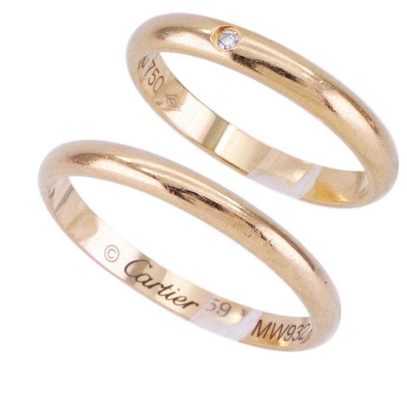 CARTIER Cartier 1895 Wedding Ring 1895 Wedding Band Ring 750YG Gold Wedding Ring Marriage Ring Yellow Gold