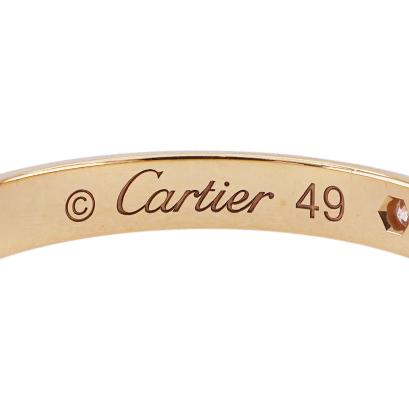 CARTIER 까르띠에 1895 웨딩 링 1895 웨딩 밴드 링 750yg 골드 웨딩 반지 결혼 반지 옐로우 골드