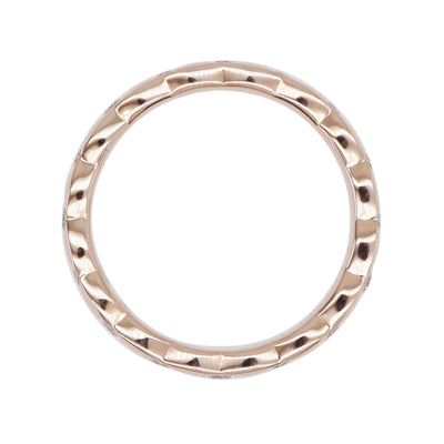 CHANEL CHANEL Coco Crush 18K Beige Gold Diamond Mini Model Ring Au750 Beige Gold Coco CrushMatelass?Diamond ring