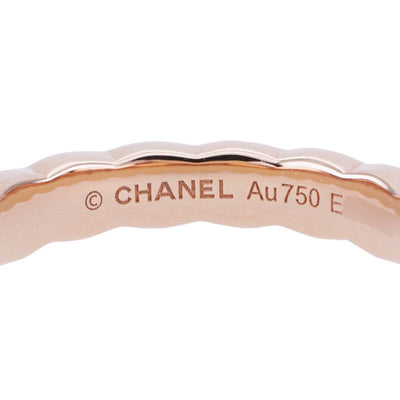 CHANEL CHANEL Coco Crush 18K Beige Gold Diamond Mini Model Ring Au750 Beige Gold Coco CrushMatelass?Diamond ring