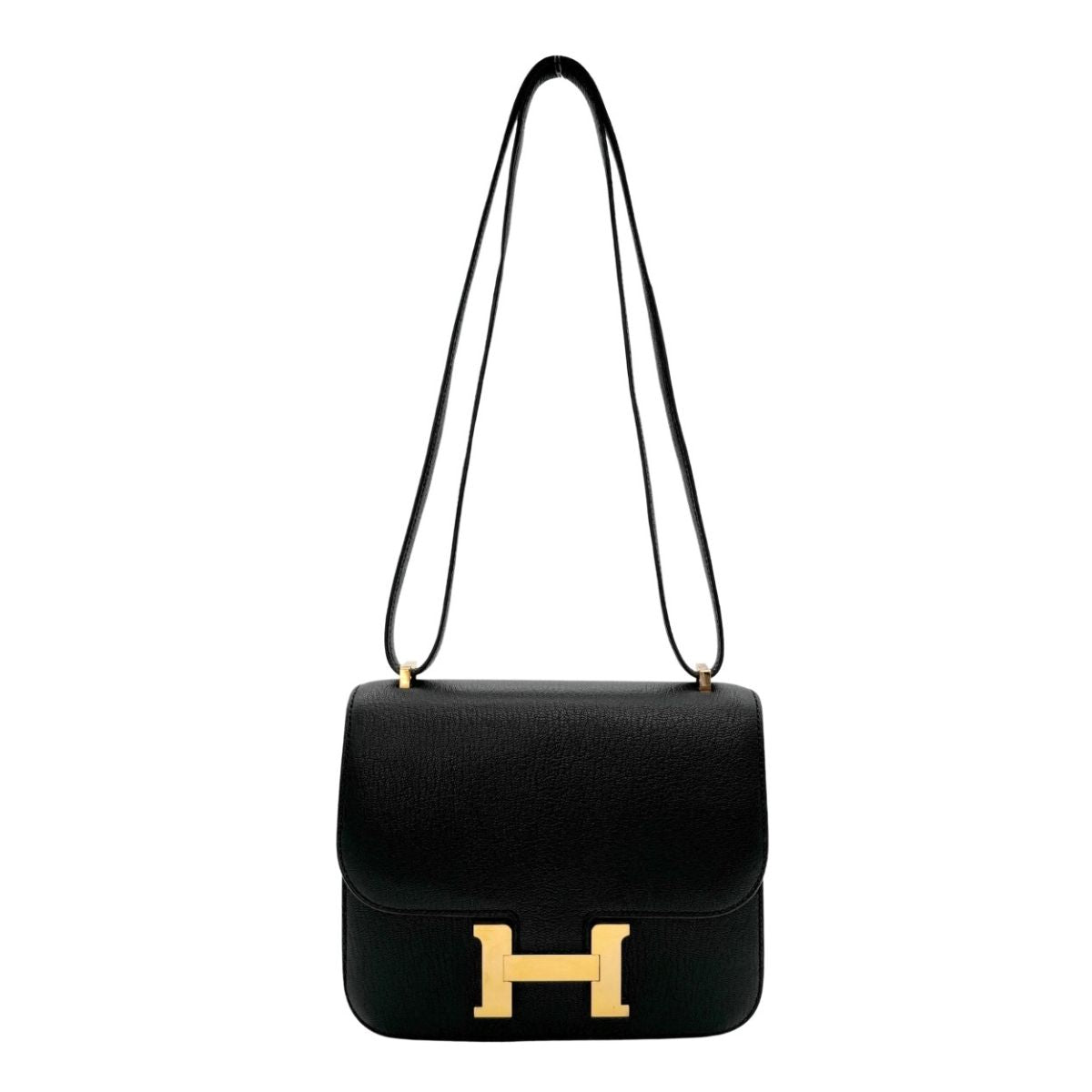 HERMES HERMES Constance 3 mini 18 Constance 3 Mini 18 Bag Shoulder Bag Chevre Noir Black Gold Hardware Chevre mysore