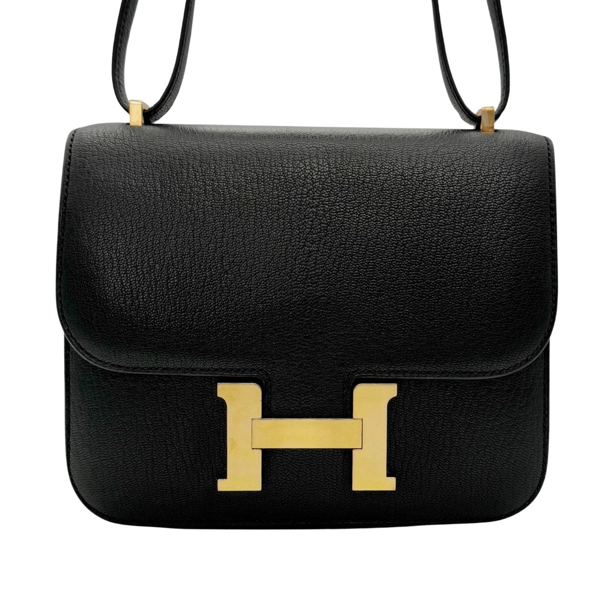 HERMES HERMES Constance 3 mini 18 Constance 3 Mini 18 Bag Shoulder Bag Chevre Noir Black Gold Hardware Chevre mysore