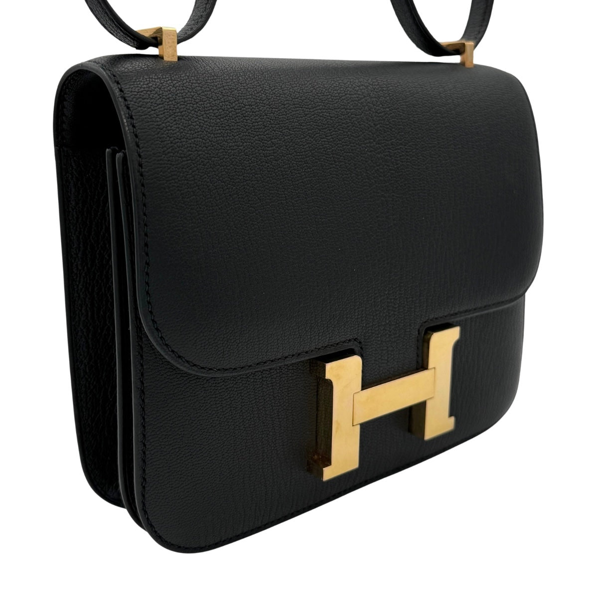 HERMES HERMES Constance 3 mini 18 Constance 3 Mini 18 Bag Shoulder Bag Chevre Noir Black Gold Hardware Chevre mysore