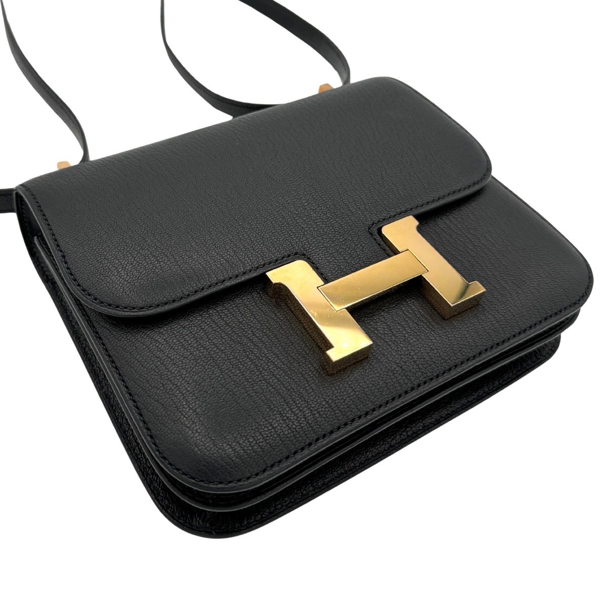 HERMES HERMES Constance 3 mini 18 Constance 3 Mini 18 Bag Shoulder Bag Chevre Noir Black Gold Hardware Chevre mysore