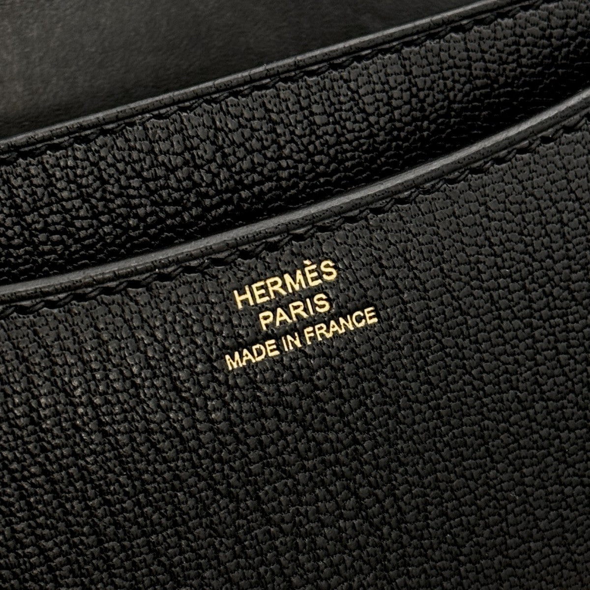 エルメス HERMES コンスタンス3 ミニ18 コンスタンス 3 ミニ 18 バッグ ショルダーバッグ シェーブル ノワール ブラック 黒 ゴールド金具 シェブルミゾル