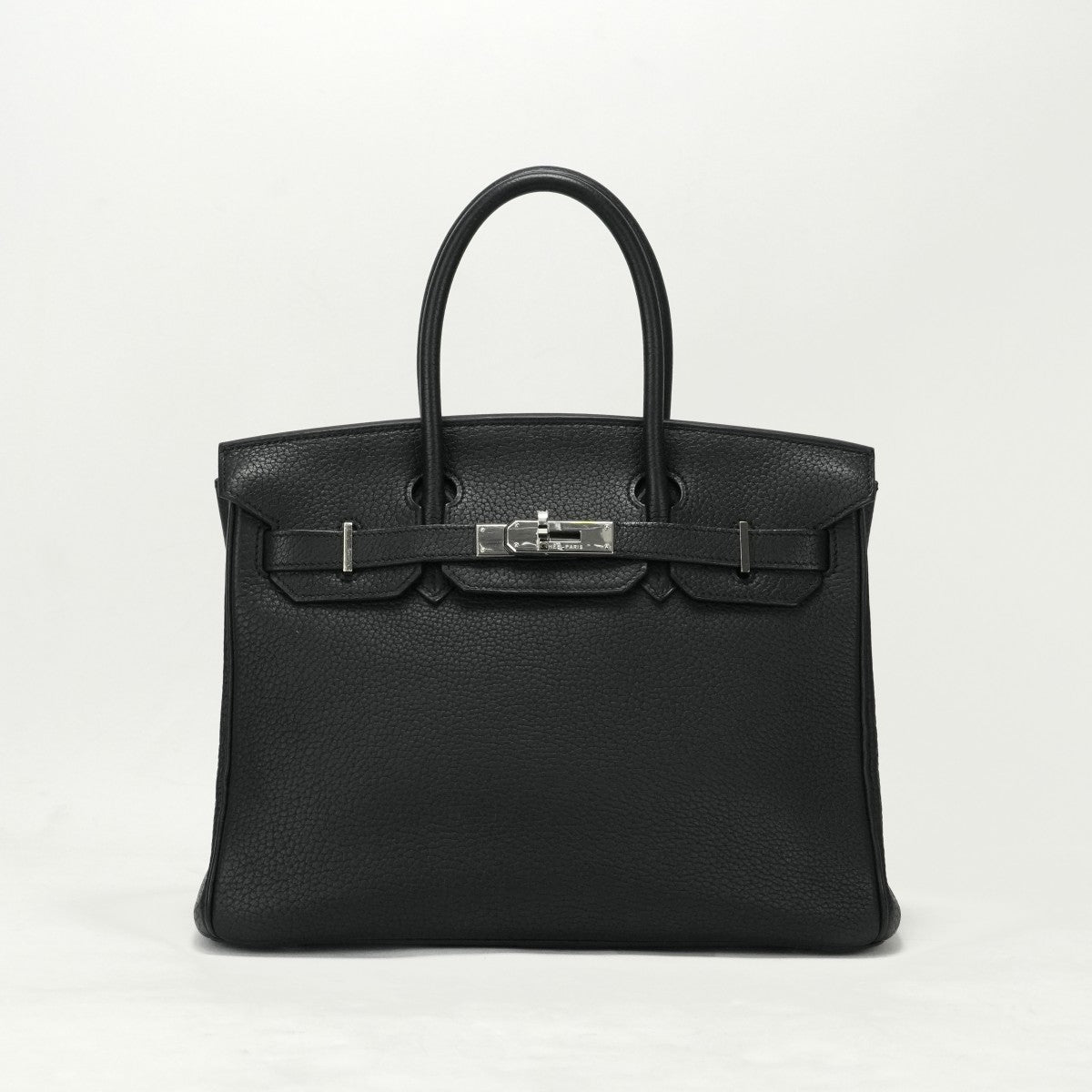 HERMES 헤르메스 Birkin 30 Birkin 30 토트 백 토고 누아 블랙 실버 하드웨어