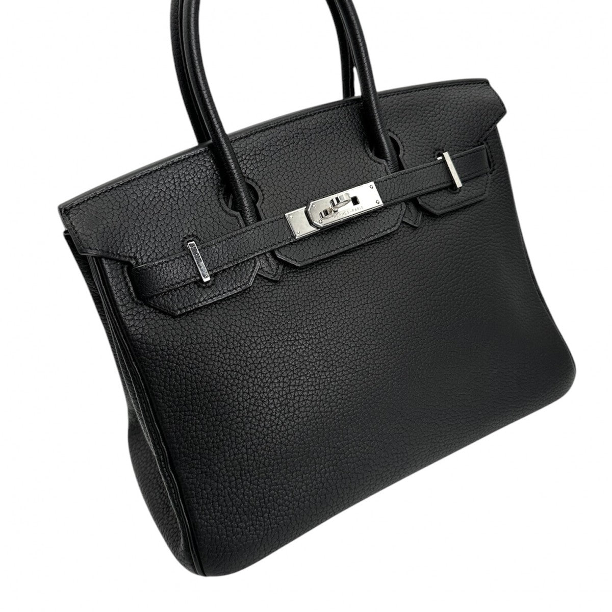 HERMES 헤르메스 Birkin 30 Birkin 30 토트 백 토고 누아 블랙 실버 하드웨어