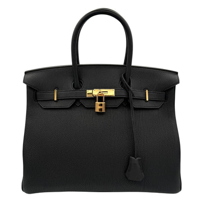 HERMES 헤르메스 Birkin 35 Birkin 35 토트 백 토고 누아 블랙 골드 하드웨어