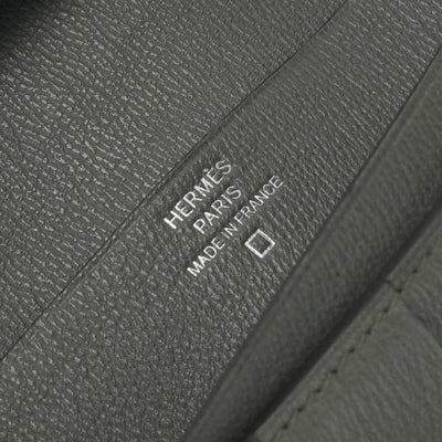 HERMES 爱马仕 B?arn soufflet Bearn soufflet 钱包长钱包长钱包鳄鱼鳄鱼鳄鱼加codiman银色金属配件异国