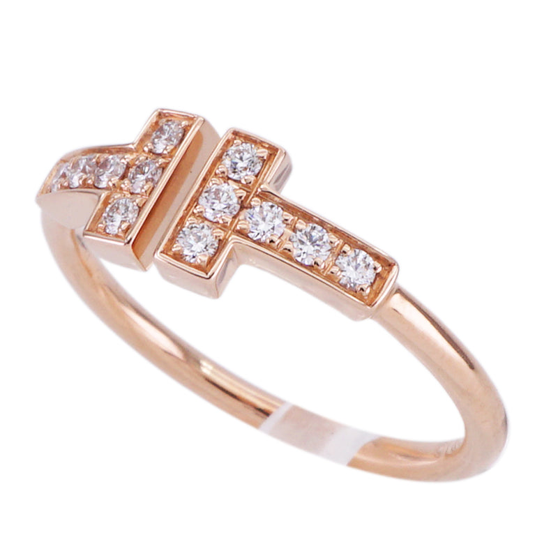 Tiffany & Co. TIFFANY&Co. Diamond Wire Ring T Wire Tiffany & Co. T-ring 750PG pink gold diamond ring pink gold