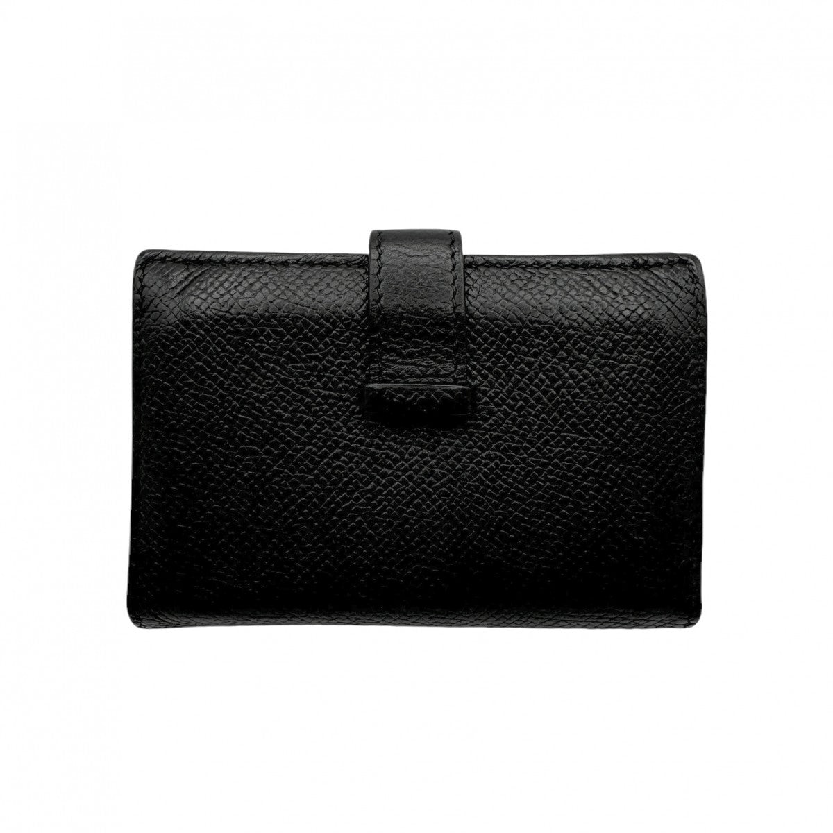 HERMES 헤르메스 Bearn mini Bearn 미니 카드 케이스, 카드 소지자, 패스 케이스, Epson Noir, Black, Silver Hardware