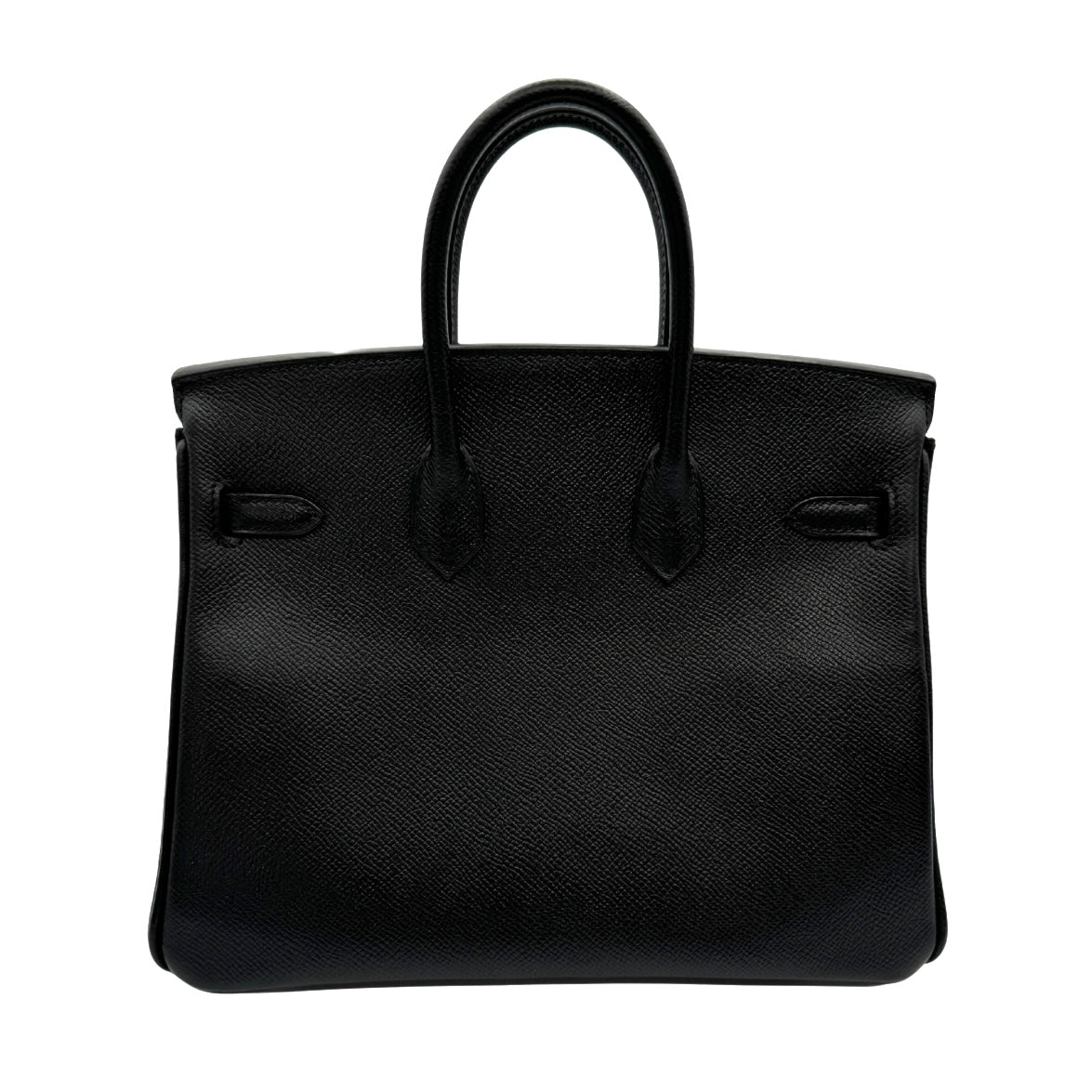 HERMES 헤르메스 Birkin 25 Birkin 25 가방 토트 백 엡슨 누아 블랙 실버 하드웨어 Vaugh Epson