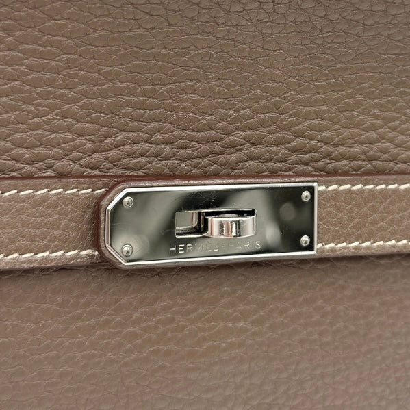 HERMES HERMES Jypsiere 28 Jypsiere 28 Tote bag Torillon Clemence Etoupe Beige Greige Silver hardware