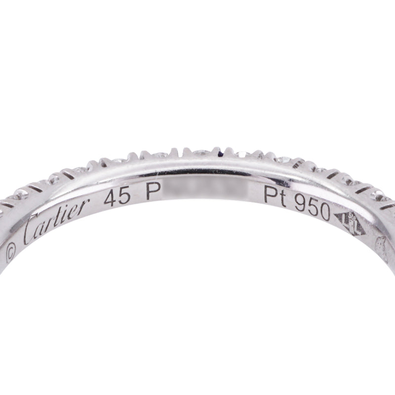 CARTIER 까르띠에 1895 웨딩 링 1895 웨딩 링 1895 웨딩 밴드 링 PT950 실버 웨딩 링 결혼 반지 플래티넘 다이아몬드 쌍 반지