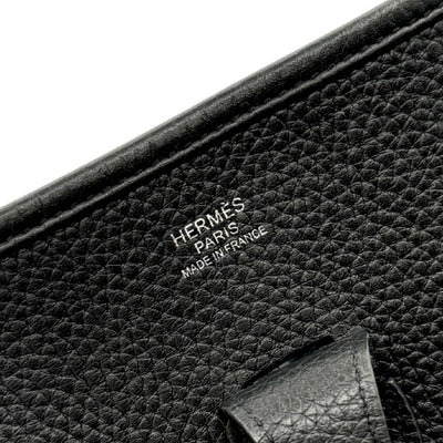 HERMES HERMES Evelyne 3PM Evelyne 3PM Evelyne 3PM Bag Shoulder Bag Torillon Clemence Noir Black Silver Hardware