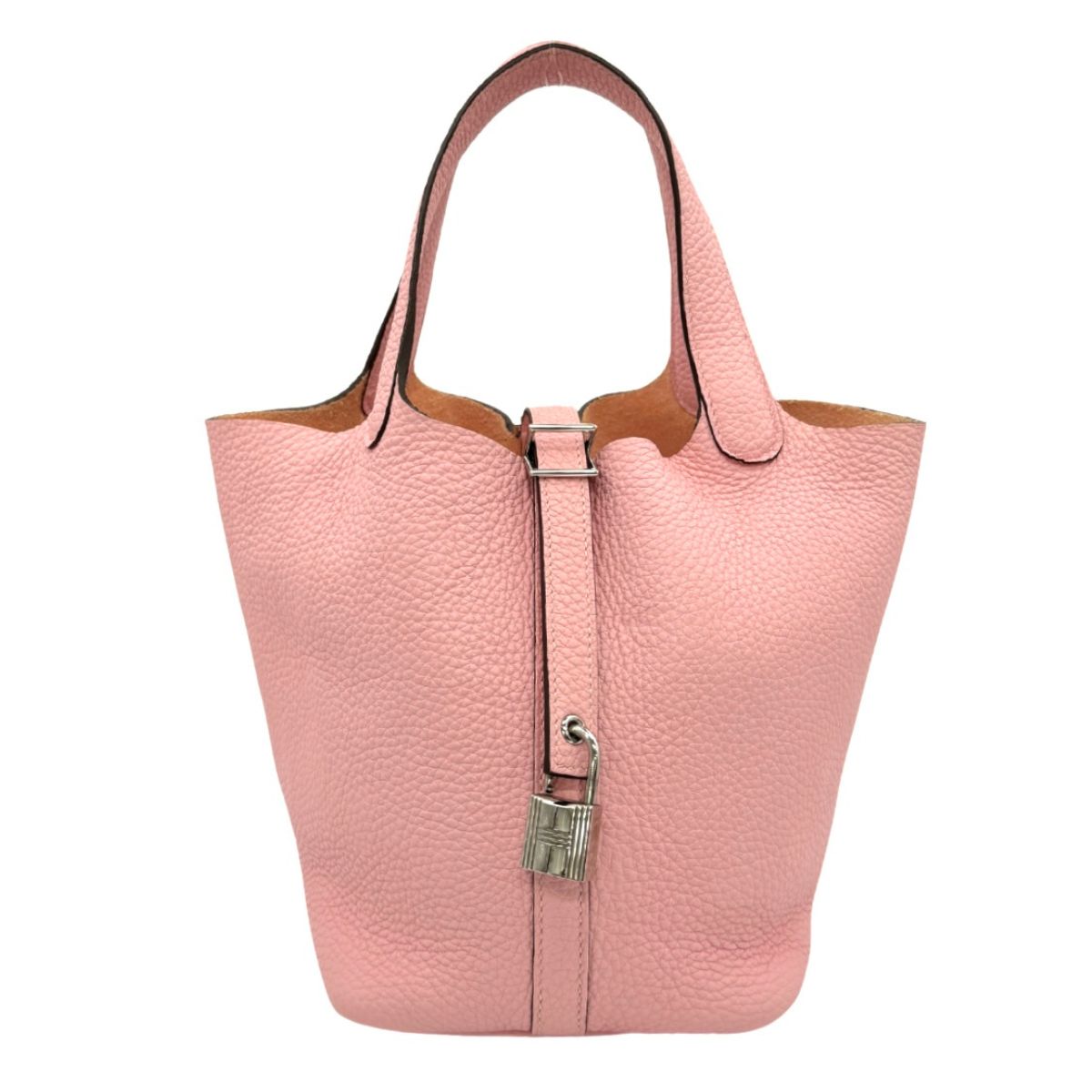 HERMES HERMES Picotin lock PM Picotin lock PM Picotin PM Picotin lock 18 Bag Tote Bag Torillon Clemence Rose Sakura Pink Silver Metal Fittings