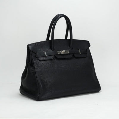 HERMES 헤르메스 Birkin 35 Birkin 35 토트 백 토리 온 클레멘스 블루 인디고 블루 블루 블루 실버 하드웨어