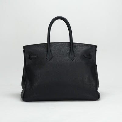 HERMES 헤르메스 Birkin 35 Birkin 35 토트 백 토리 온 클레멘스 블루 인디고 블루 블루 블루 실버 하드웨어