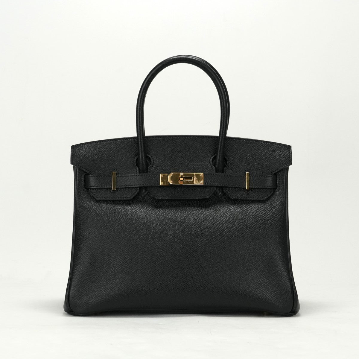 HERMES 헤르메스 Birkin 30 Birkin 30 가방 토트 백 엡슨 누에 블랙 블랙 골드 하드웨어 Vaugh Epson