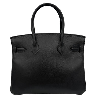 HERMES 헤르메스 Birkin 30 Birkin 30 가방 토트 백 엡슨 누에 블랙 블랙 골드 하드웨어 Vaugh Epson