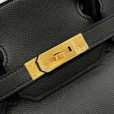 HERMES HERMES Birkin 30 Birkin 30 Bag Tote Bag Epson Noir Black Black Gold Hardware Vaugh Epson