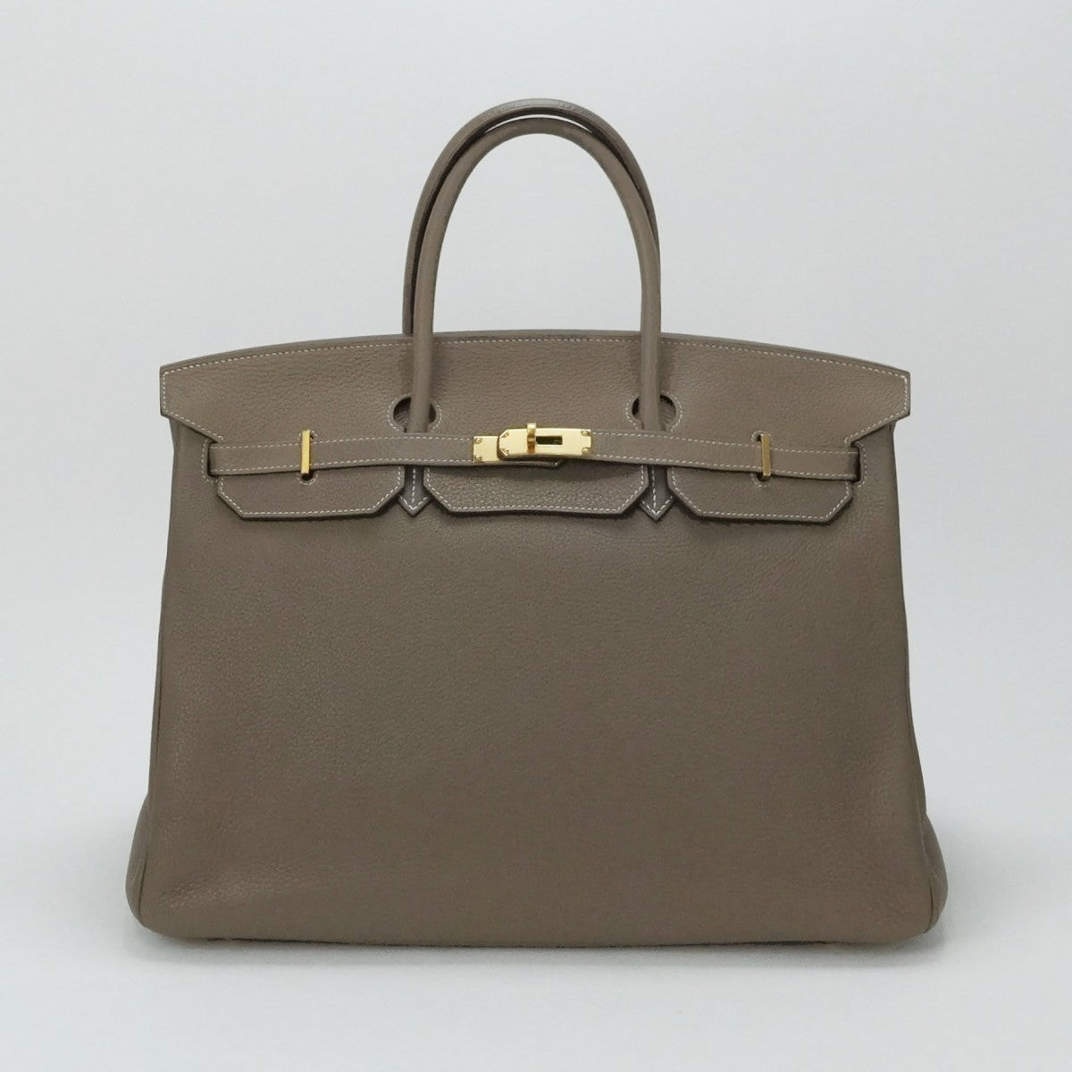 HERMES 爱马仕 Birkin 40 Birkin 40 袋子手提袋dogo etoop灰金金属配件