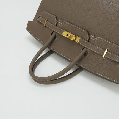HERMES 爱马仕 Birkin 40 Birkin 40 袋子手提袋dogo etoop灰金金属配件